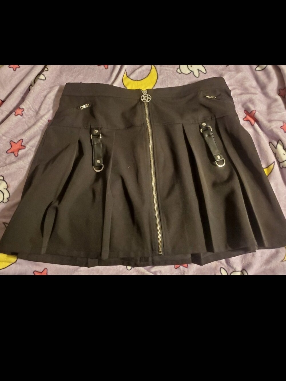 Gothic Pentagram Zipper Witch Skirt Killstar Widow Hot Topic Blackcraft
